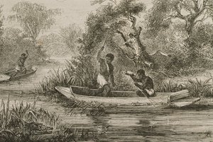 セネガル川の漁師、1860年代 作： French School